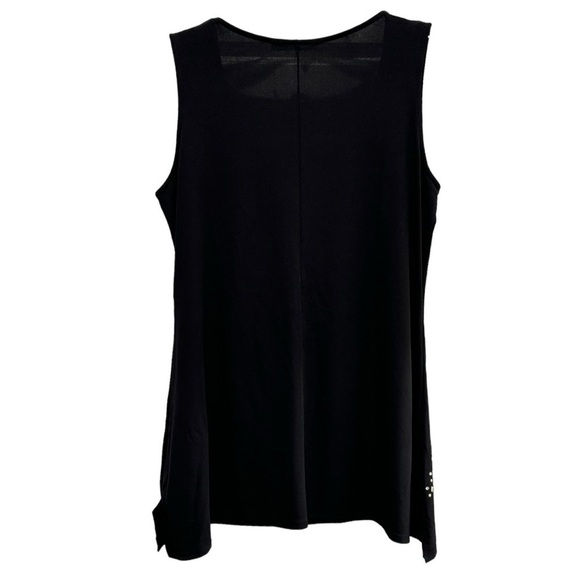 Belldini Size Large Black Sleeveless Tunic Tank - Picture 2 of 8